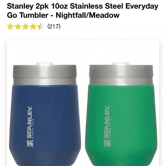 NWT Stanley 2pk 10oz Stainless Steel Everyday
Go Tumbler - Nightfall/Mea… - Picture 9 of 9
